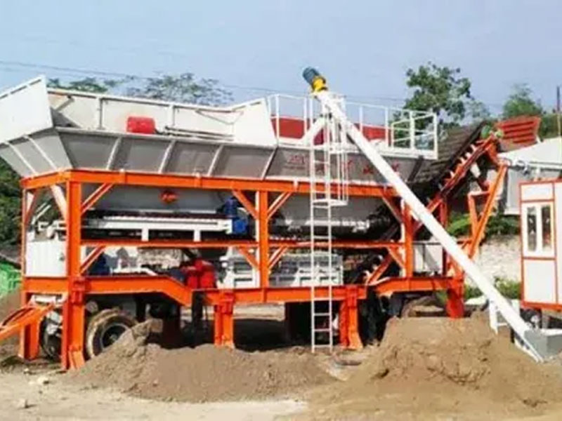 Mobile Type soil batching plant