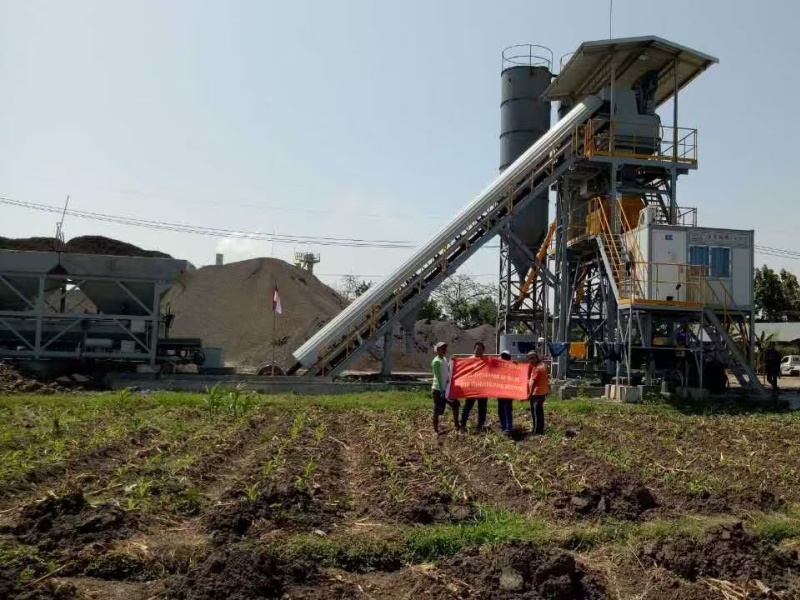 HZS75 Concrete mixing plant