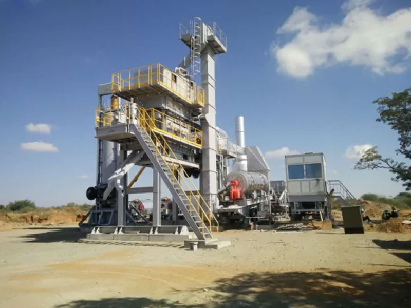 LBY1000 Mobile asphalt mixing plant nga gibutang sa Botswana